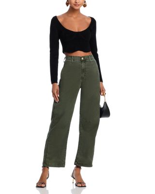 High Rise Barrel Leg Pants