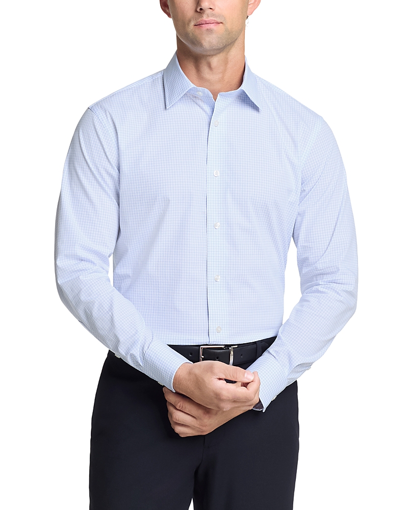 The Men's Store at Bloomingdale's Cotton Stretch Check Regular Fit Dress Shirt - Exclusive