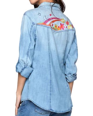To The Moon and Back Denim Shirt