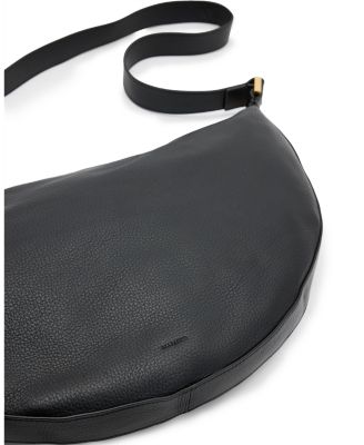 Half Moon Leather Shoulder Bag