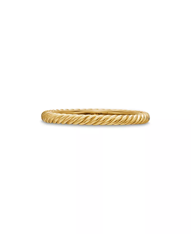 David Yurman Cable Classics Band Ring in 18K Gold, 7