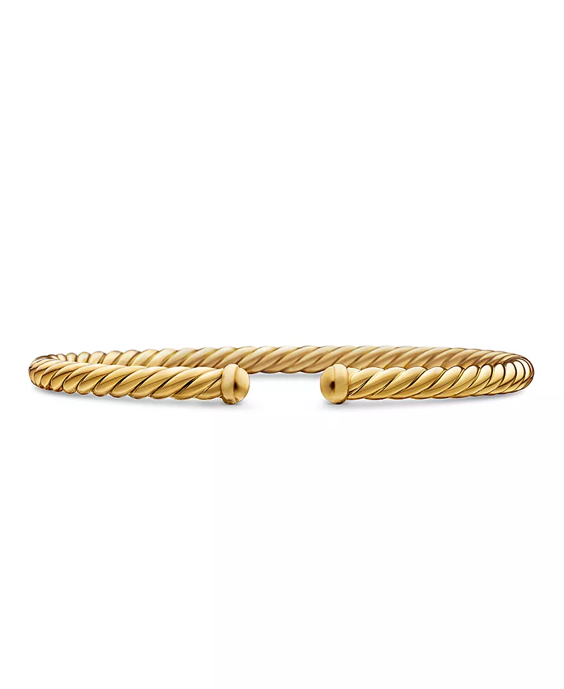 Cable Flex Bracelet in 18K Yellow Gold, 4mm