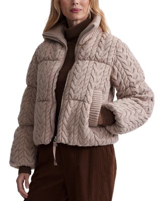 Reggie Cable Knit Puffer Jacket 