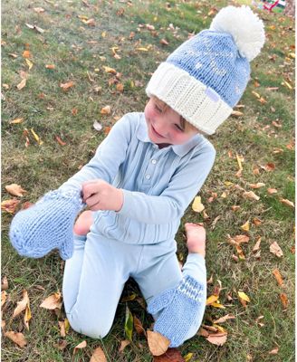 Boys' Golf Bobble Hat & Mittens Set - Baby, Little Kid, Big Kid