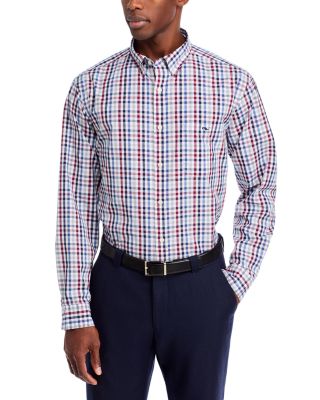 Vineyard Vines - Cotton Poplin Tattersall Check Regular Fit Button Down Shirt