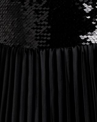 The Mave Sequin Pleated Skirt Dress