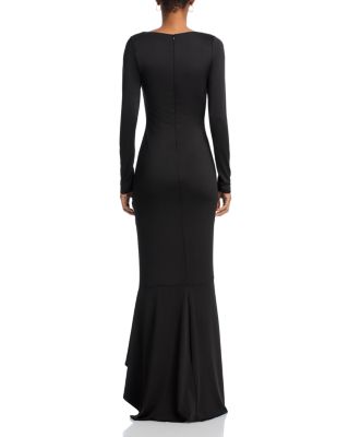 black halo ruched dress Black Halo