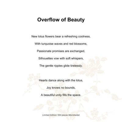 Crystal Lotus Flower Vase, Overflow of Beauty