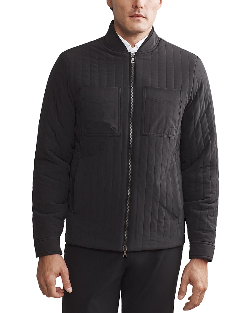 Rhone Skyline Quilted Jacket In Black