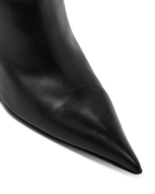 Women's Pointed Toe High Heel Leather Boots