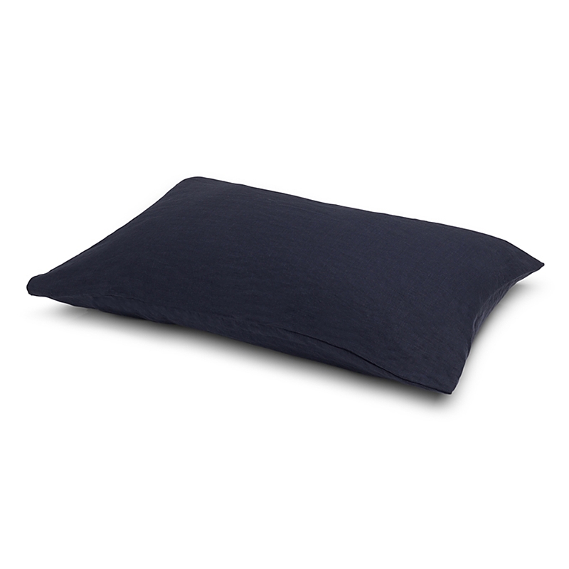 Piglet In Bed Linen Blend Pillowcase Pair, Standard In Atlantic