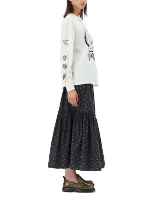Printed Maxi Skirt
