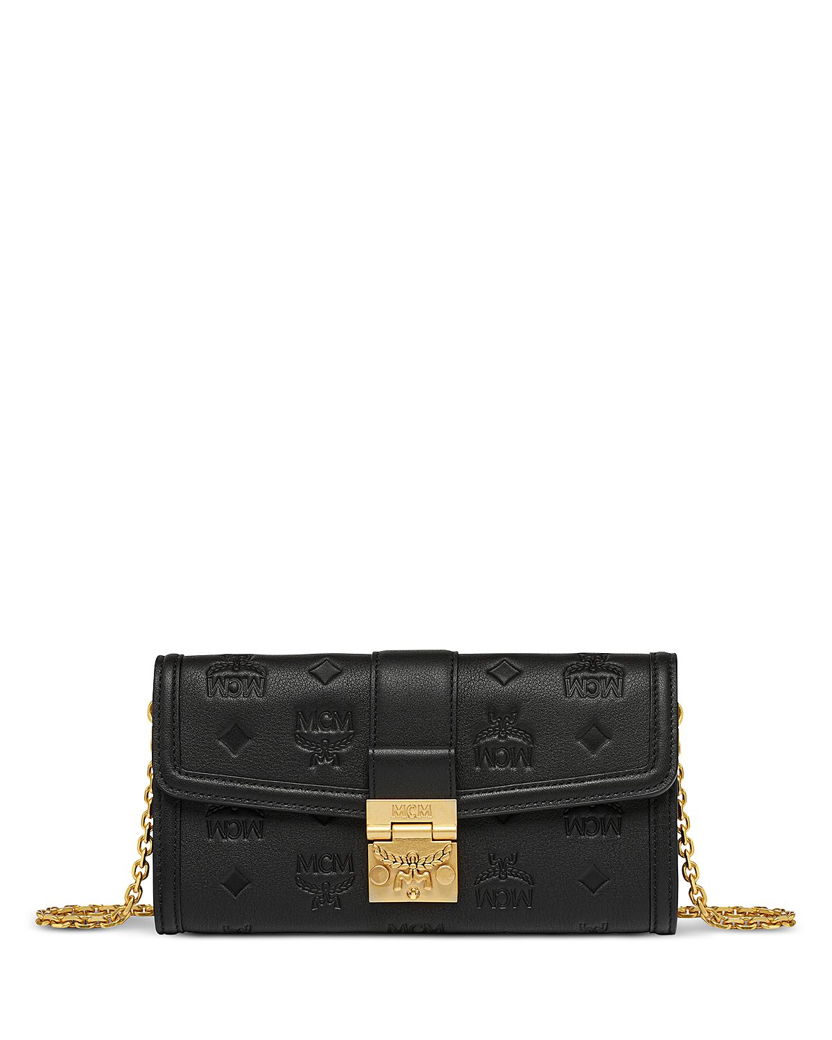 Mcm Tracy Embossed Leather Woc Bag