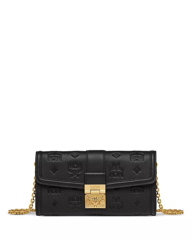 Mcm Tracy Embossed Leather Woc Bag