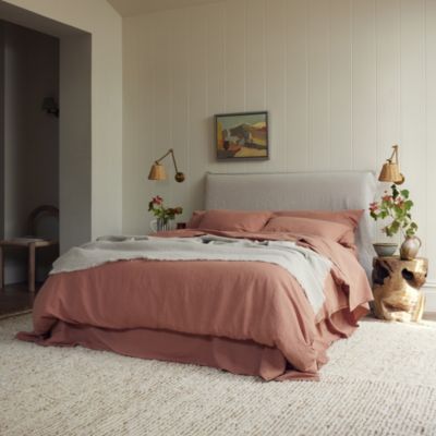 Linen Blend Duvet Cover, Twin