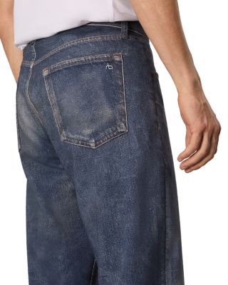 Miramar Distressed Relaxed Fit Cotton Terry Sweatpants Jeans in Kenmare