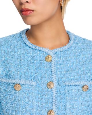 Tweed Collarless Jacket - Exclusive