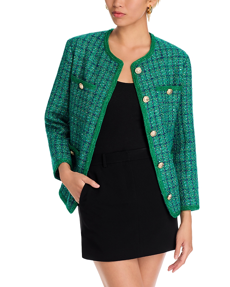 AQUA TWEED JACKET - EXCLUSIVE