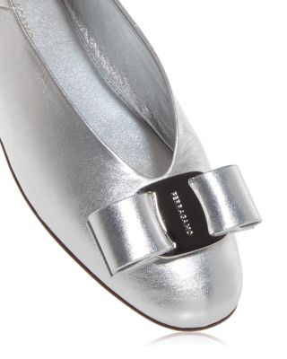 Women's Vanna Leather Hardware Bow Flats