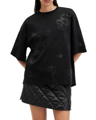 ALLSAINTS - Amelie Embellished Rose Tee