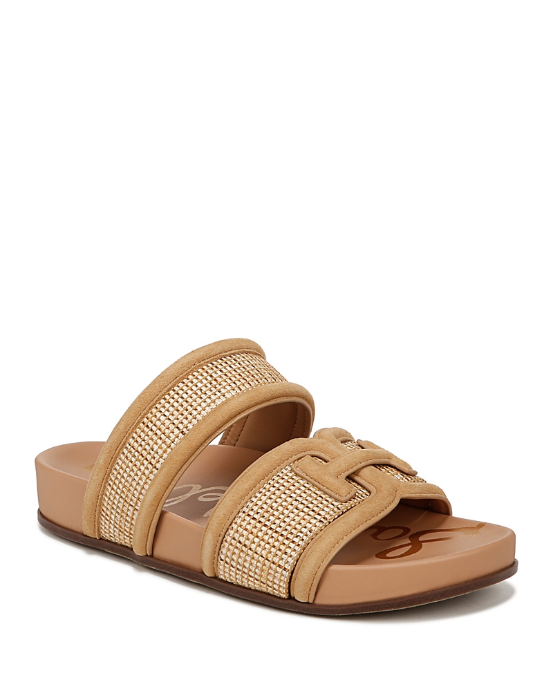 SAM EDELMAN WOMEN'S ROWAN DOUBLE STRAP SLIDE SANDALS