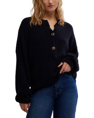 Free People - Cocoa Henley Sweater