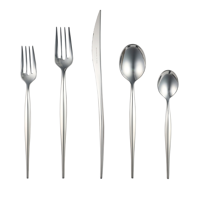Vietri Natura 5 Piece Place Setting, Set Of 4 In Silver