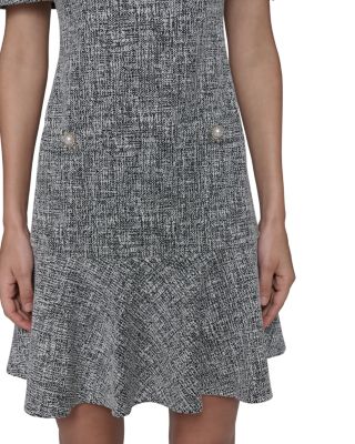 KARL LAGERFELD PARIS Knit Tweed Sheath Dress | Bloomingdale's Women