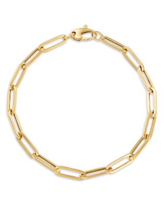 Bloomingdale's Fine Collection Paperclip Link Bracelet in 14K Yellow Gold