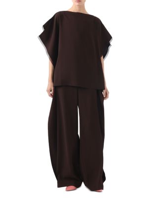Mid Rise Crepe Pants