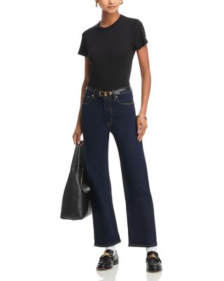 Le Sleek Straight High Rise Cropped Jeans in Stargirl