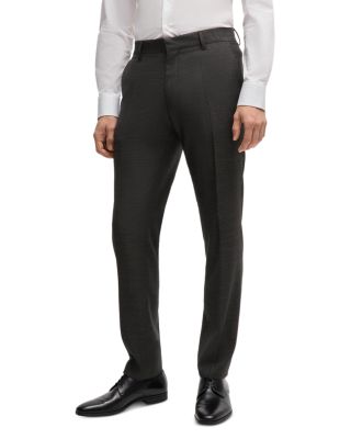 H-Huge Weave Textured Wool Slim Fit Suit