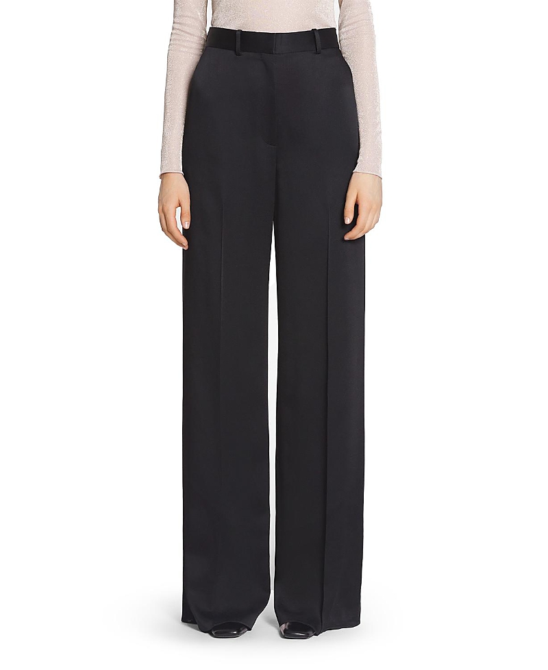 Lanvin Pressed-crease Trousers In Black