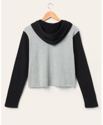  Women's NFL Green Bay Packers Block Crop Hoodie