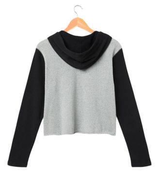  Women's NFL Pittsburgh Steelers Block Crop Hoodie