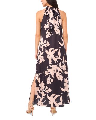 High Halter Neck Maxi Dress