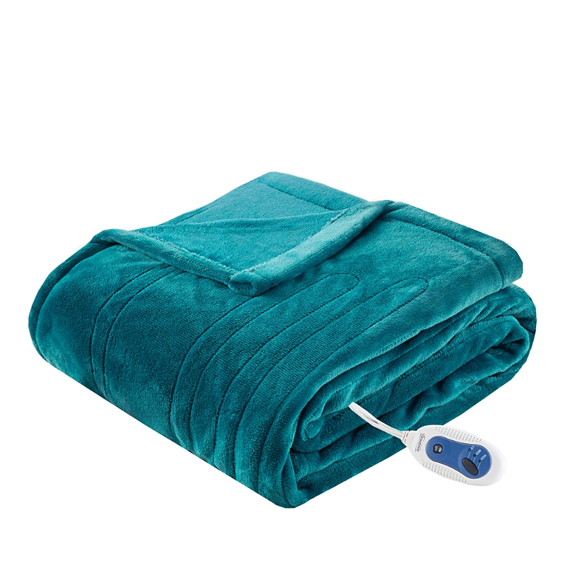 Beautyrest Plush Electric Throw, 60" X 70" In Teal