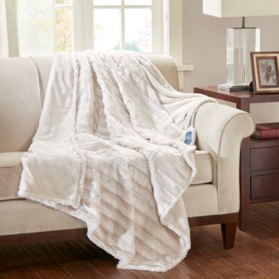Heated Duke Faux Fur Heated Throw, 50" x 70"