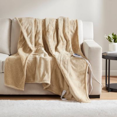 Heated Microlight to Berber Throw, 60&amp;quot; x 70&amp;quot;