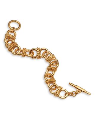 Kenneth Jay Lane - Rope Accented Chain Link Toggle Bracelet