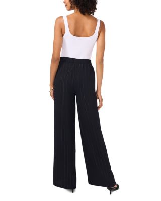 Metallic Pinstriped Pants