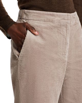 Cotton Corduroy Wide Leg Pants