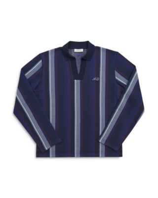 Nicholas Daley Printed Long Sleeve Polo Shirt