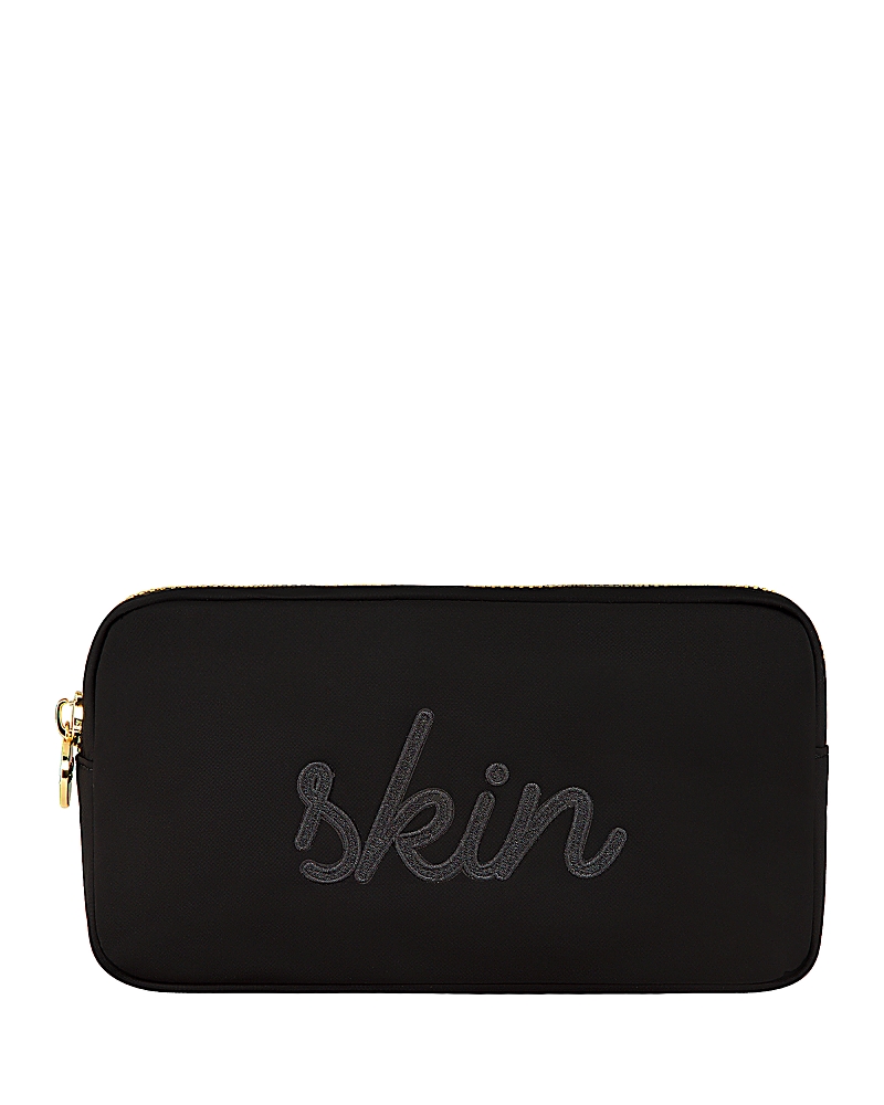 Stoney Clover Lane Embroidered Small Pouch In Noir