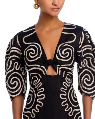 Gaia Linen Cutout Dress