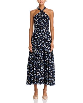 Veronica Beard Verronica Beard Brock Silk Halter Dress