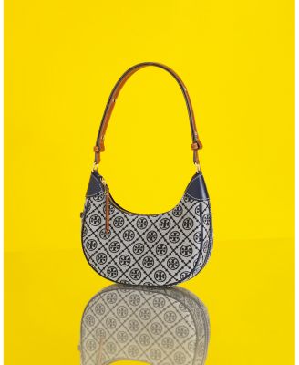 T Monogram Crescent Bag