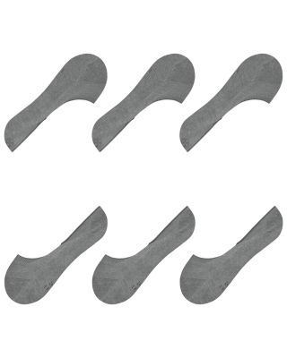 Step Cotton Blend Solid Medium Cut No Show Socks, Pack of 3