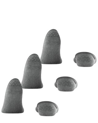 Step Cotton Blend Solid Medium Cut No Show Socks, Pack of 3