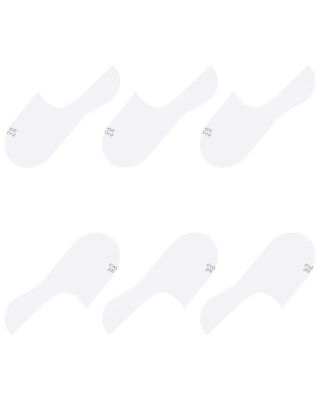 Step Cotton Blend Solid High Cut No Show Socks, Pack of 3